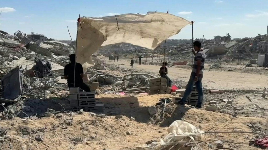 Gaza-ville dévastée : retour dans une cité de ruines après le cessez-le-feu
